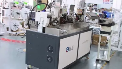 RH-027CC Automatic Two-Sided Terminal Crimping and One-Sided Heat Shrinking Machine